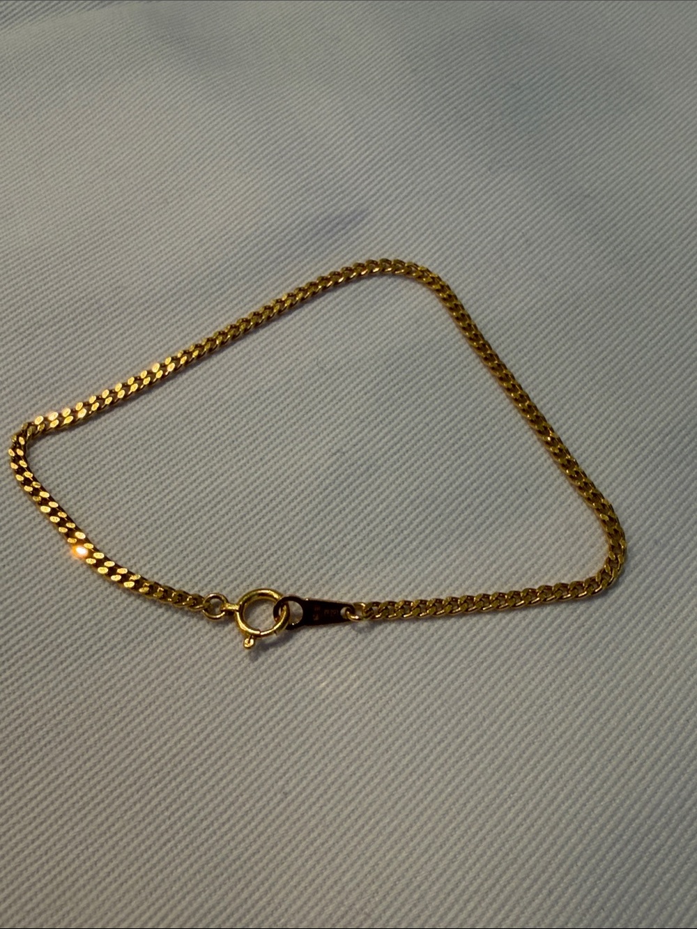 24k 999 GOLD BRACELET DIAMON CUT SIZE 7’’